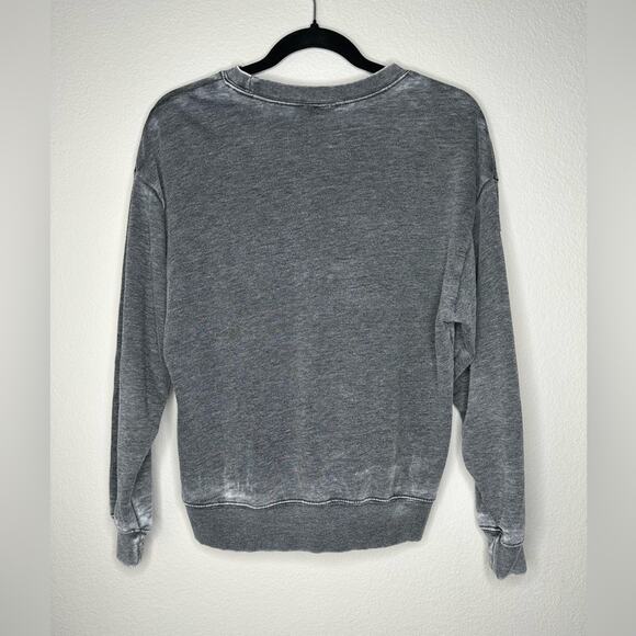 SKECHERS Womens Crewneck Pullover Sweatshirt in Burnout Grey Women’s Size XS - Picture 2 of 4